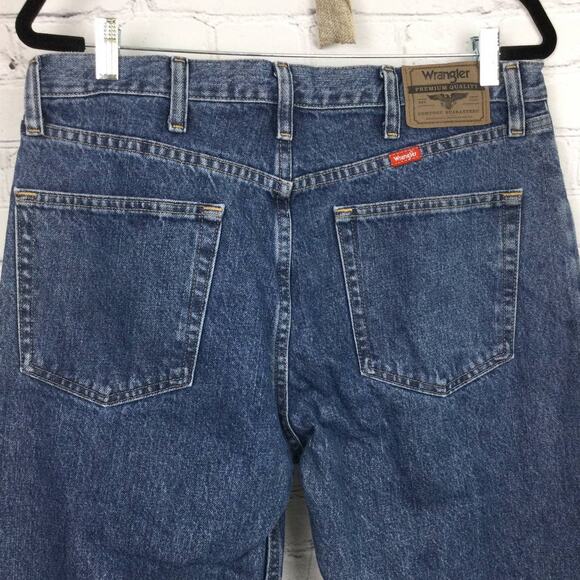 Wrangler Men's Cowboy Jeans Classic 5 Pocket Blue Straight Leg Size 34 x 30 - Picture 5 of 11